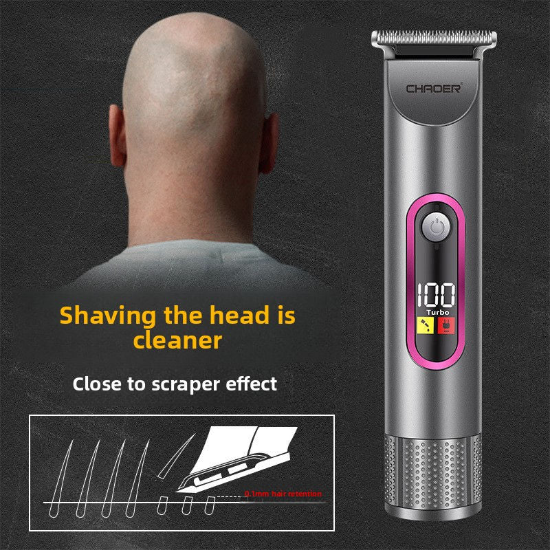 Hair Clipper with LCD Display and Guide Combs