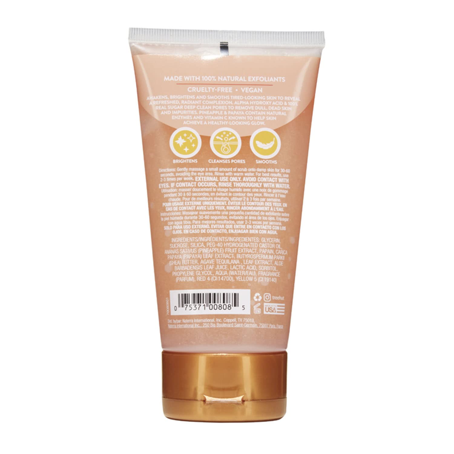 TREHUT BRIGHTENING PINEAPLE & PAPAYA FACE SCRUB-210G :00808