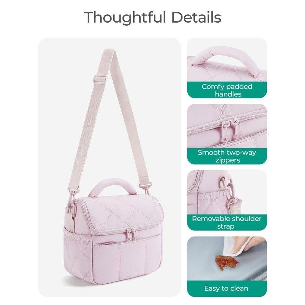 Leakproof Insulated Lunch Bag with Shoulder Strap