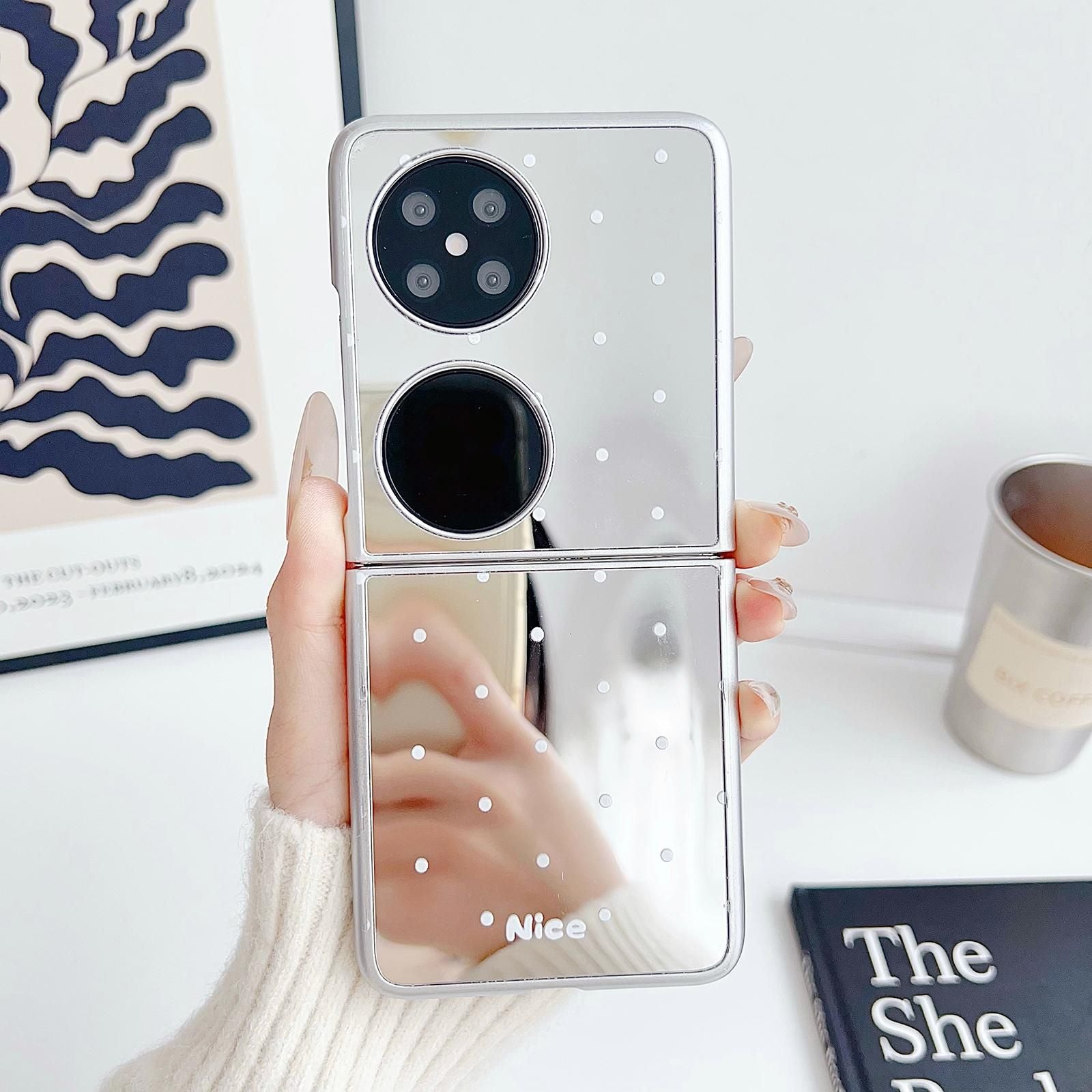 Mirror Polka Dot PC Case For Huawei Pocket 2