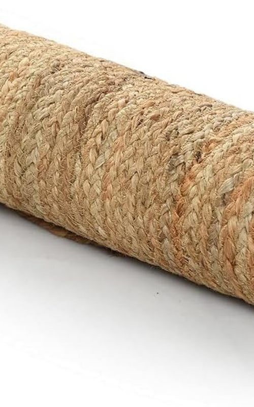 Indian Handmade Natural Jute Oval Shape Dining Table Runner