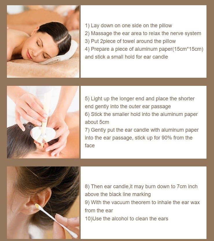 Ear Candle Indian Hopi Beeswax Ear Candle Natural Aromatherapy Ear Wax Remover