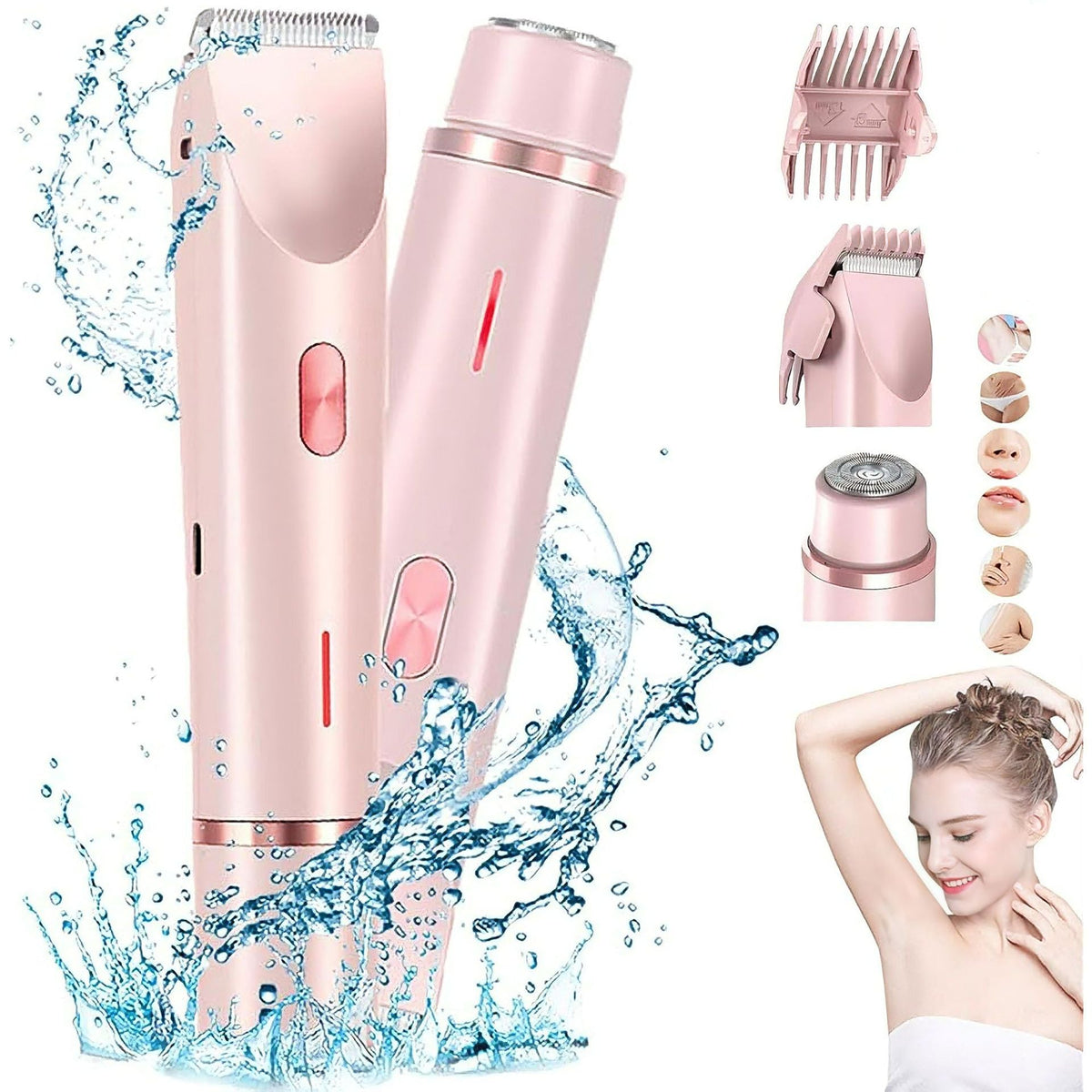 2-in-1 Women's Body and Face Shaver
