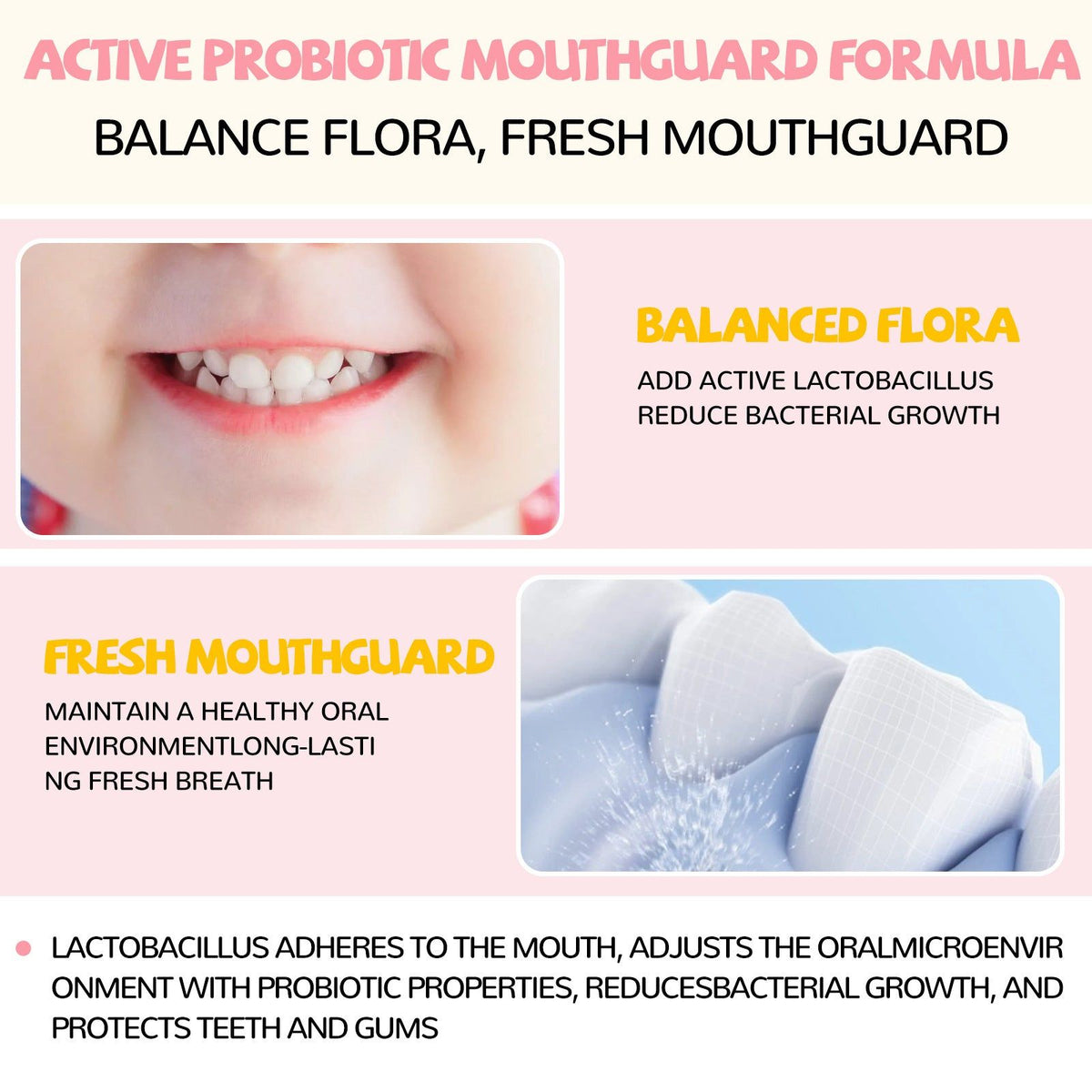 Children's Teeth Cleaning Spray, Fresh Breath, Probiotic Oral Care, Natural Whitening ,30ml