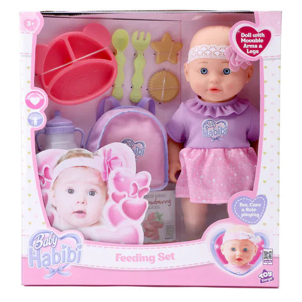 Baby Habibi Doll Feeding Set 14inch -3yrs+