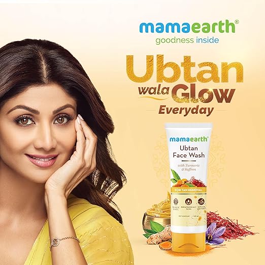 Mamaearth Ubtan Cleansing Milk For Face, With Turmeric & Saffron For Gentle Cleansing – 100M