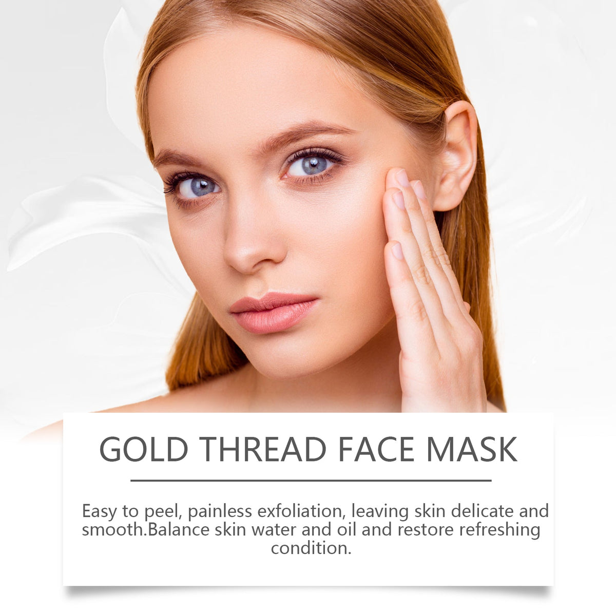 24K Gold Facial Mask, Hydrating, Pore Cleansing, Anti-Aging, Skin Brightening ,1set