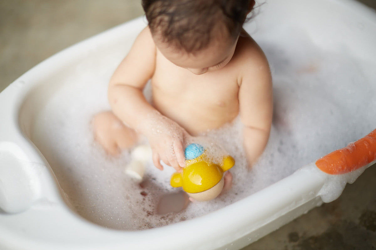 PlanToys Submarine — Wooden Bath Toy