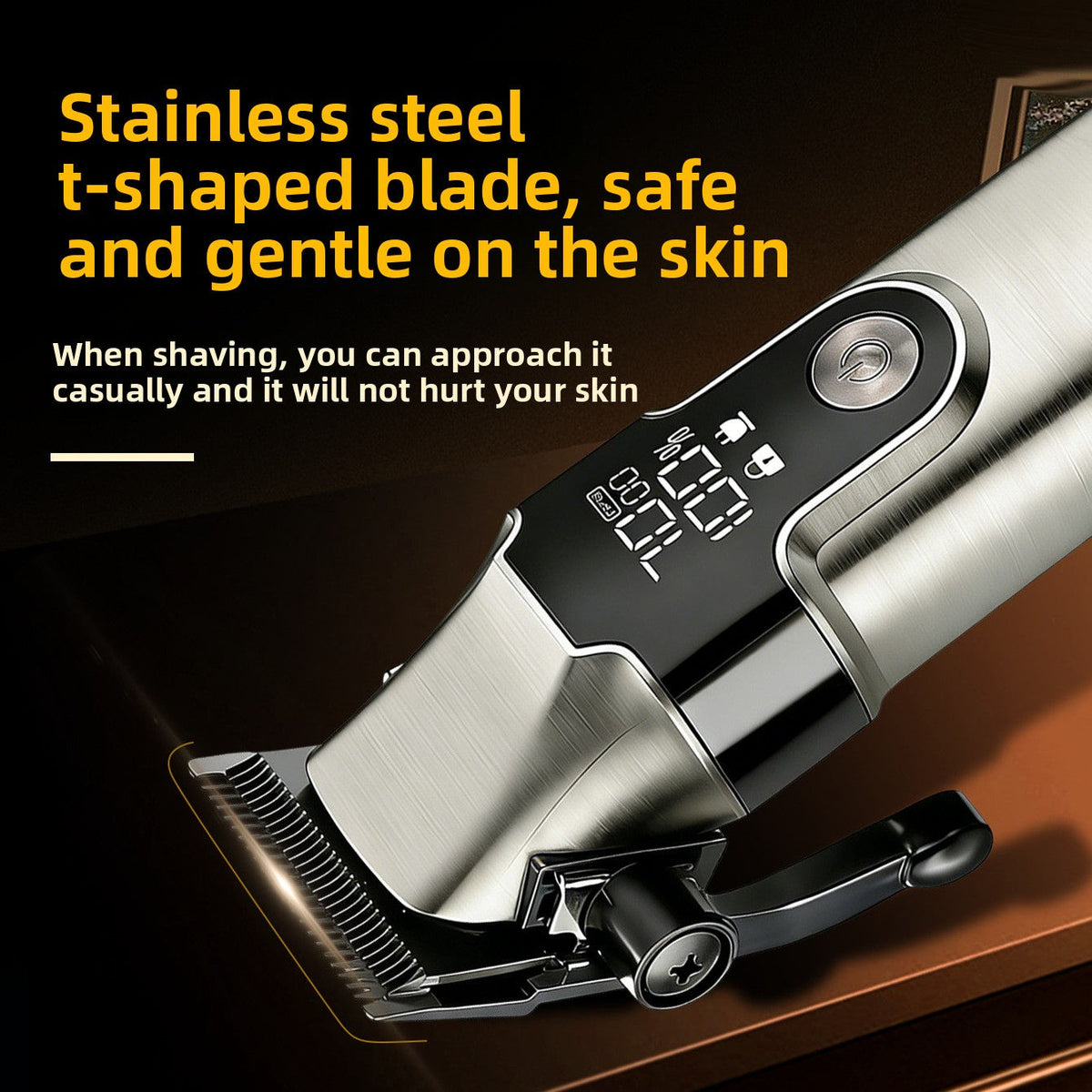 2-in-1 Hair Clipper Set with USB Charging and 10 Guide Combs