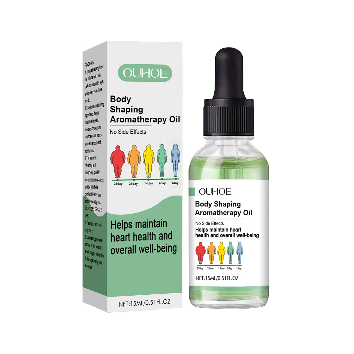 Body Care Essential Oil, Moisturizing, Elastic, Firm Skin, Daily Massage ,15ml