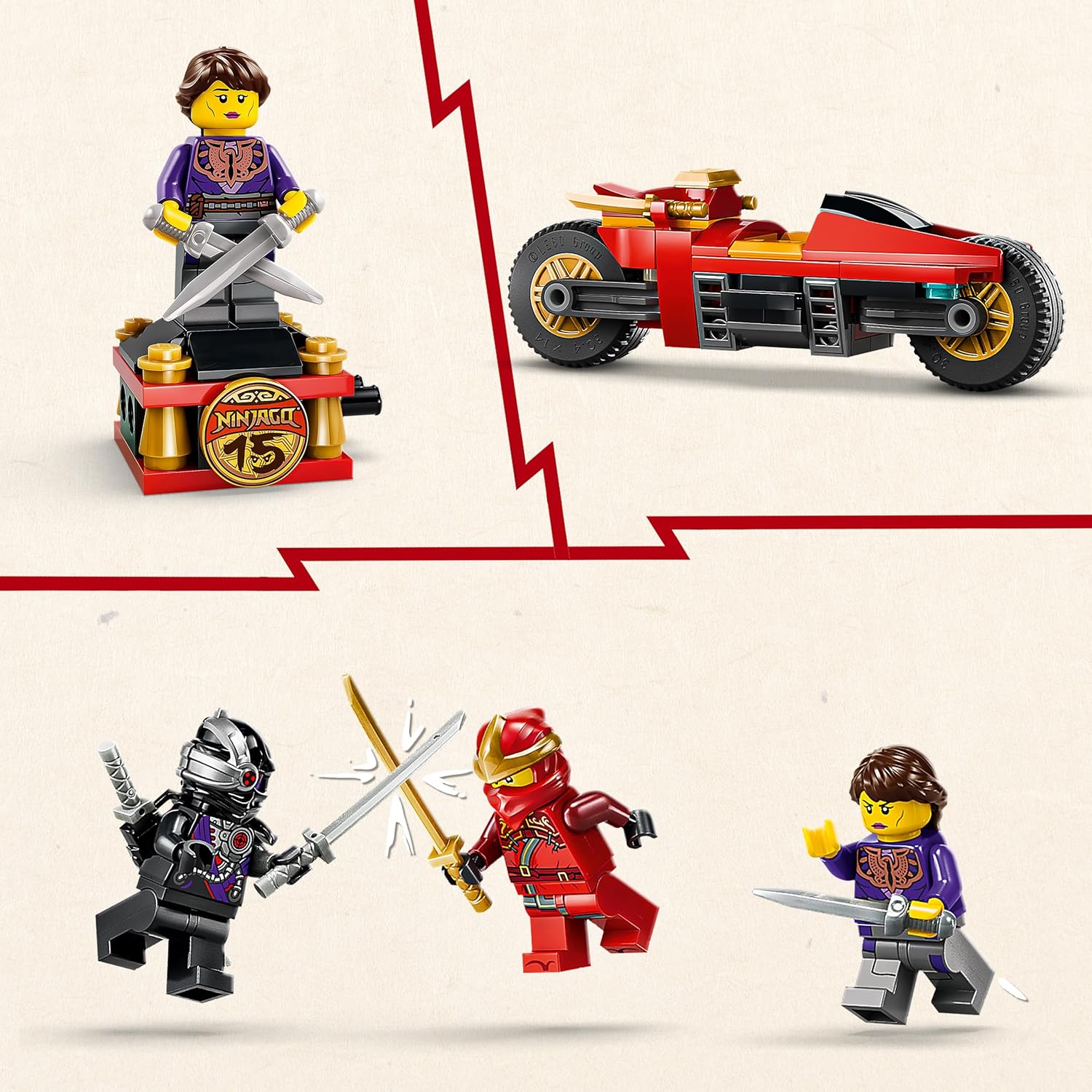 LEGO NINJAGO X-1 Ninja Charger 15th Anniversary Building Set, 691 Pieces, For Age 14+ Years