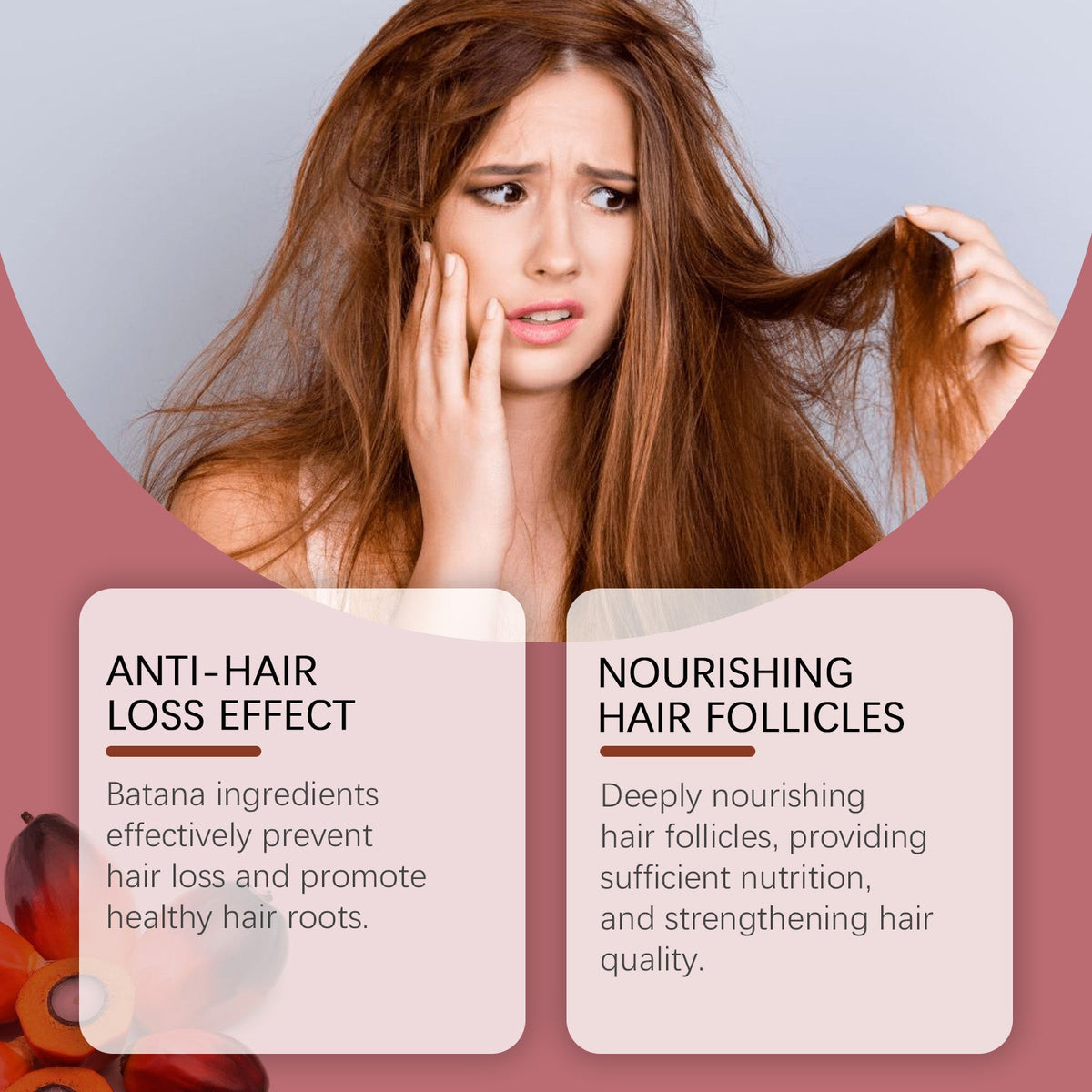 Batana Hair Oil for Hair Care, Nourishing, Repair, Thicker, Stronger, Hydrating ,120g