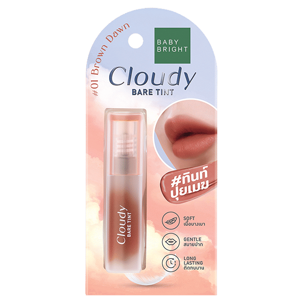 CLOUDY BARE TINT 2.6G BABY BRIGHT (M) #01 BROWN DAWN
