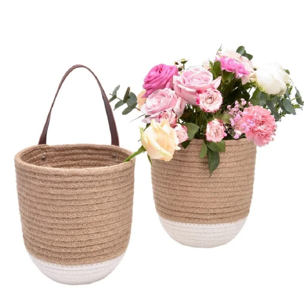 AIESY® Modern Decorative Handcrafted Plant Hanging Rope Basket
