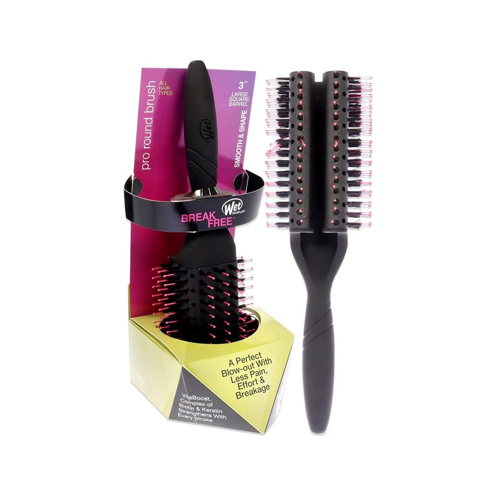 Wet Brush Pro Fast Dry Round Hair Brush, Square Barrel, 3 Inch