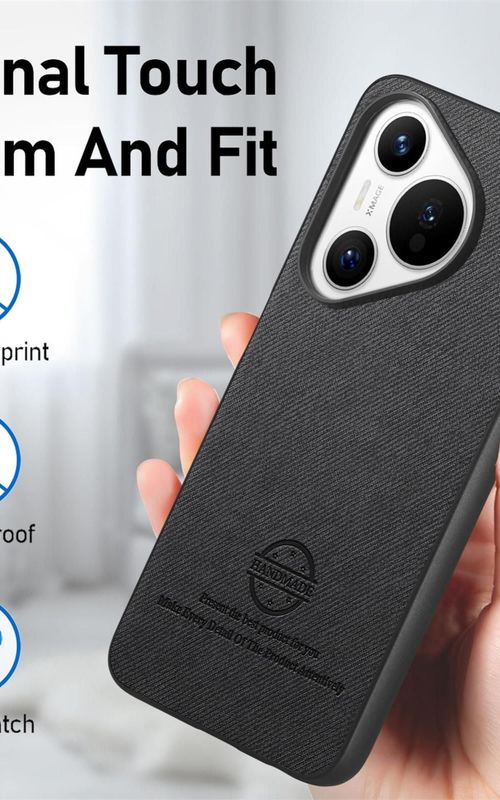 Twill Fabric Leather Phone Case For Huawei Pura 70 Pro+