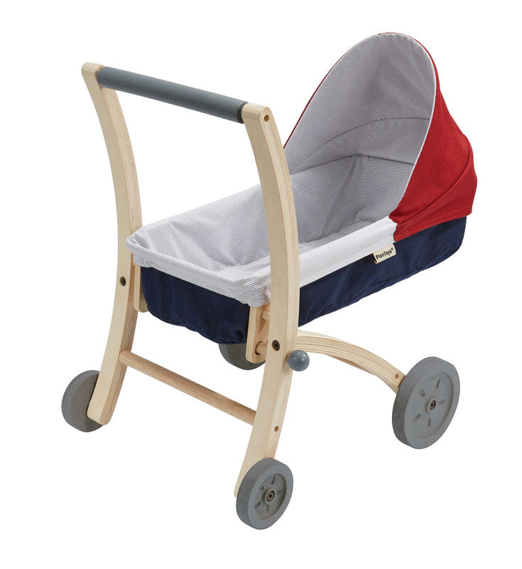 PlanToys Doll Stroller — Wooden Push Toy