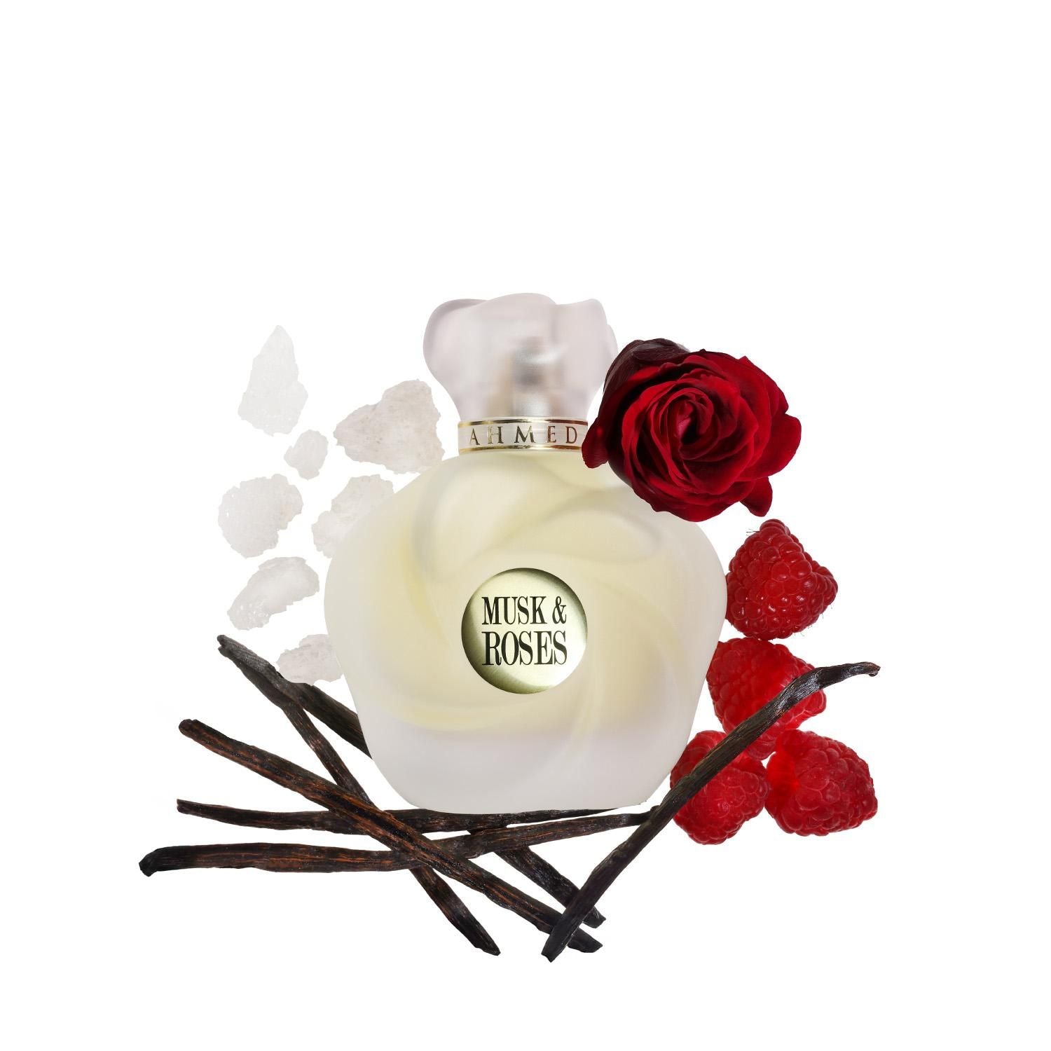 Ahmed Al Maghribi Musk & Roses Long Lasting Unisex Eau De Parfum, 75ml