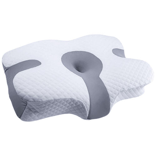 Green lion Cervical Memory Foam Pillow Grey &amp;White