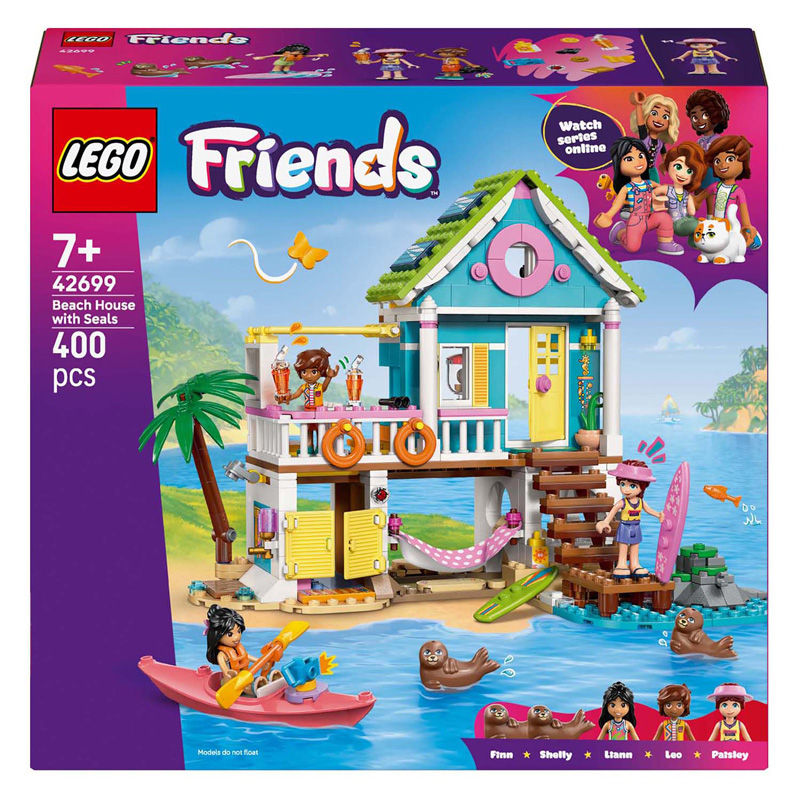 LEGO Friends Beach House with Seals 42699 Building Toy Set, 400 Pieces
