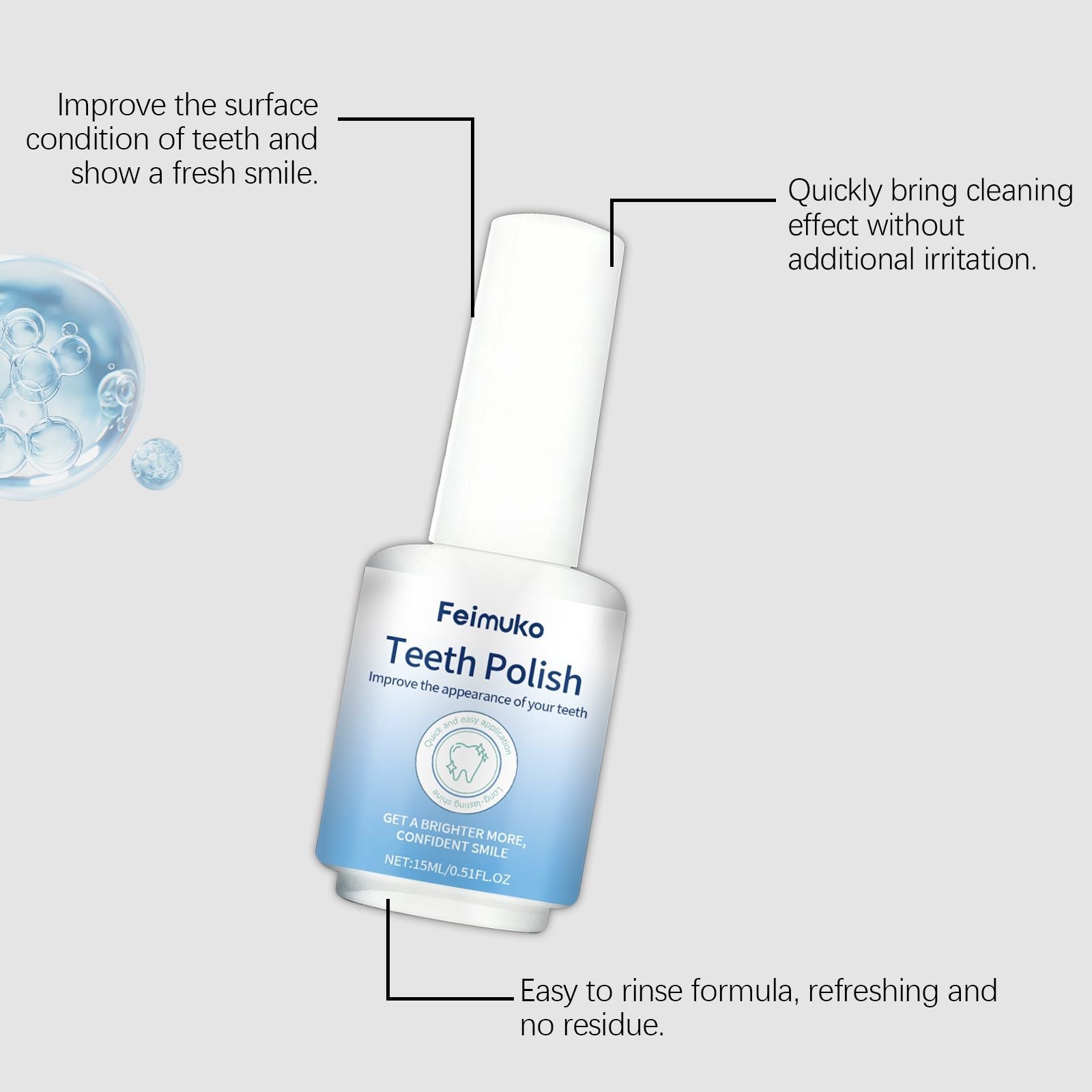 Teeth Whitening Varnish Stain Removal 15ml