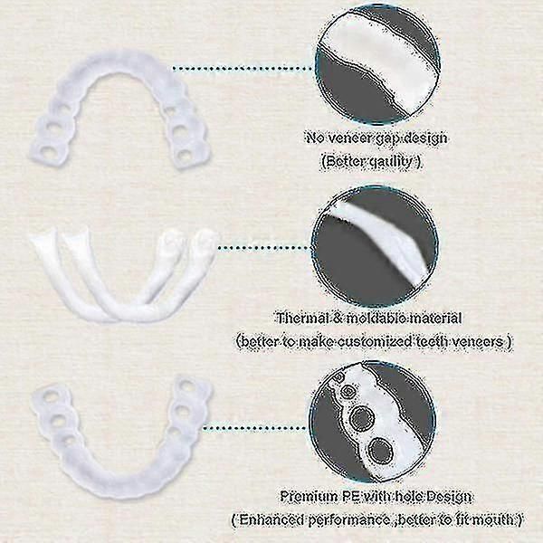 Upper/lower Comfort Fit Flex Whitening Denture Braces zxin