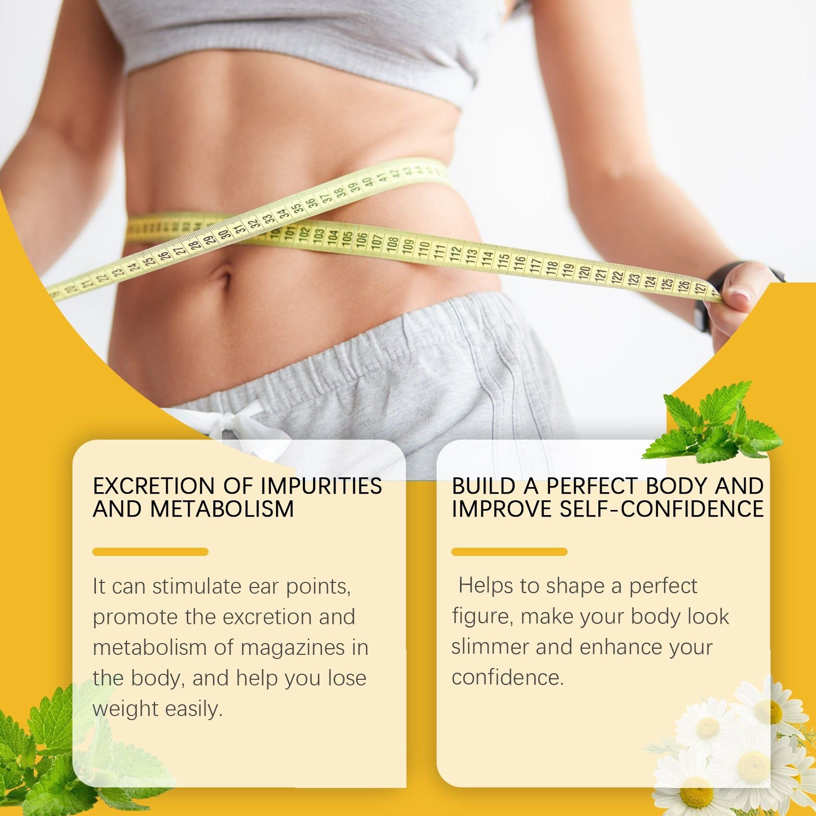 Bee Venom Ear Patch for Bodybuilding, Slimming, and Fat Loss, Boost Metabolism ,7pieces