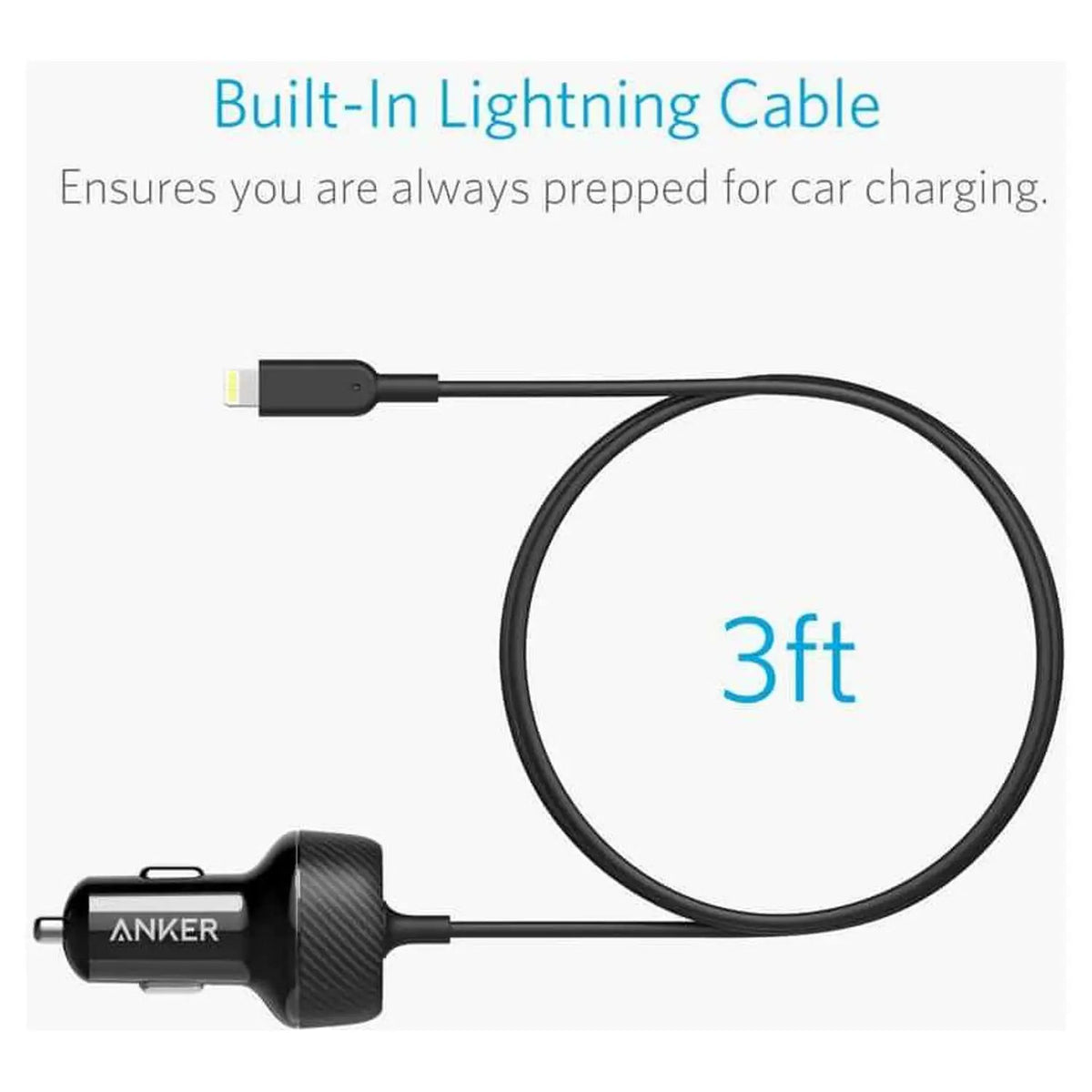 Anker POWERDRIVE 2 ELITE with Lightning Connector