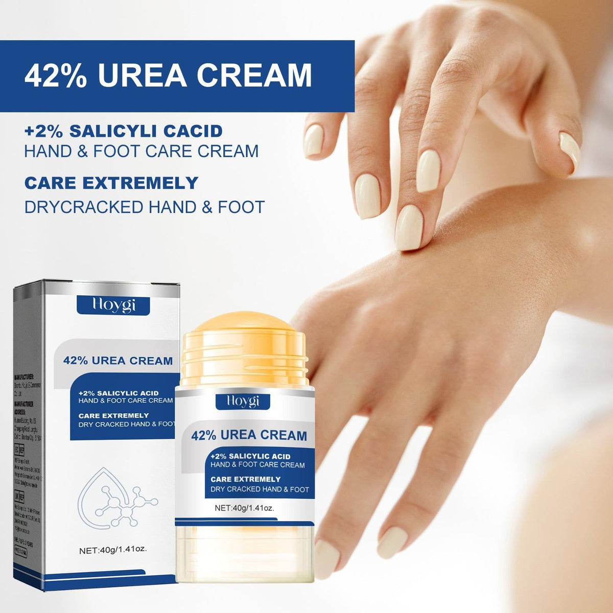 Revitalize Dry Hands and Feet, Moisturizing Stick with Shea Butter and Salicylic Acid ,40g
