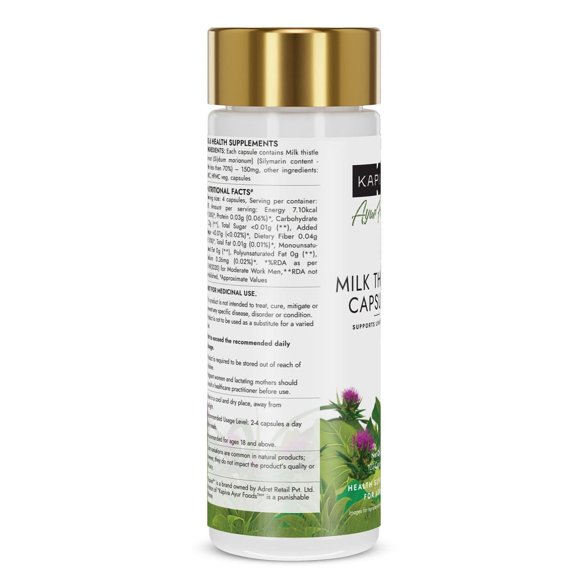 Kapiva Milk Thistle Capsule 120 capsules