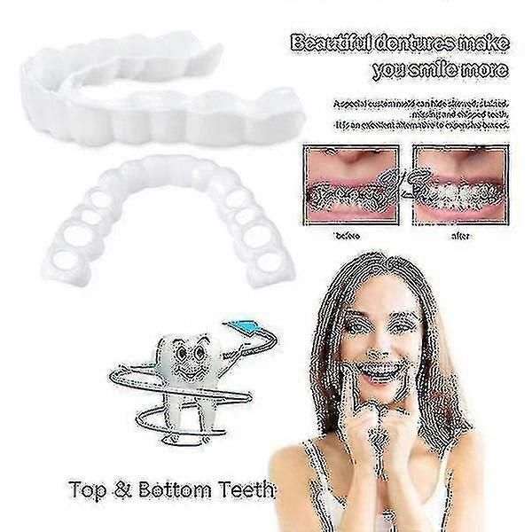 Upper/lower Comfort Fit Flex Whitening Denture Braces zxin