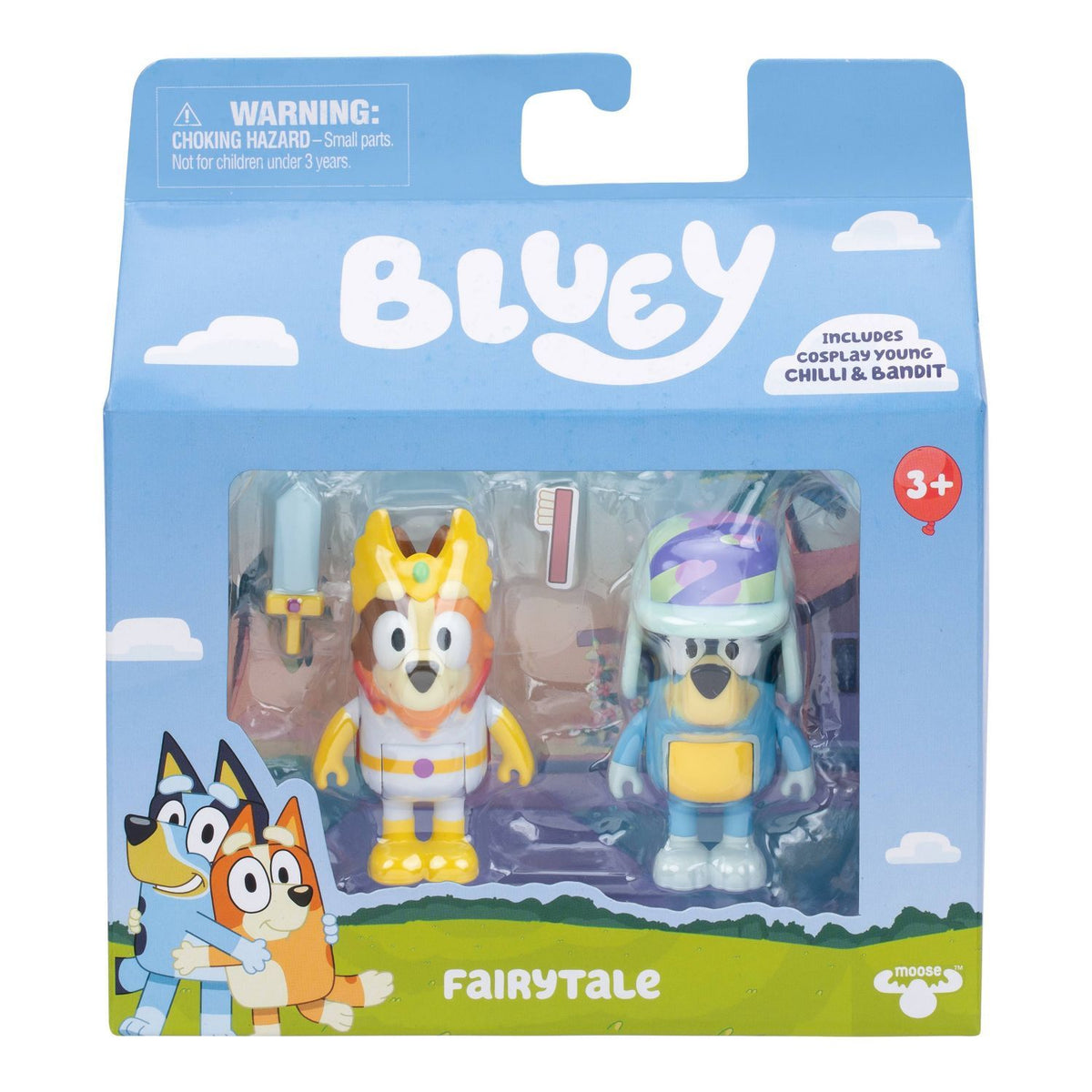Bluey Fairytale Cosplay Young Figure Set (7cm), 3+ years