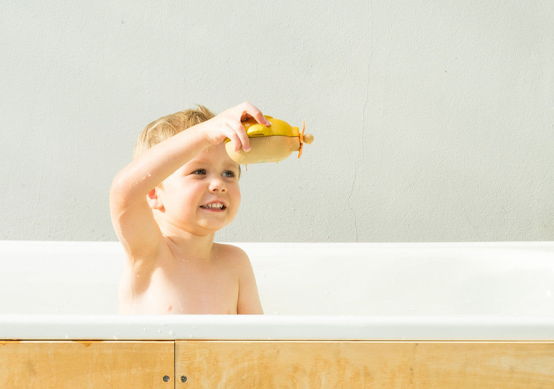 PlanToys Submarine — Wooden Bath Toy