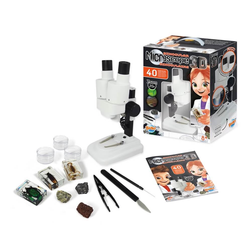 Buki France Binocular Microscope for Kids, 8+ Years