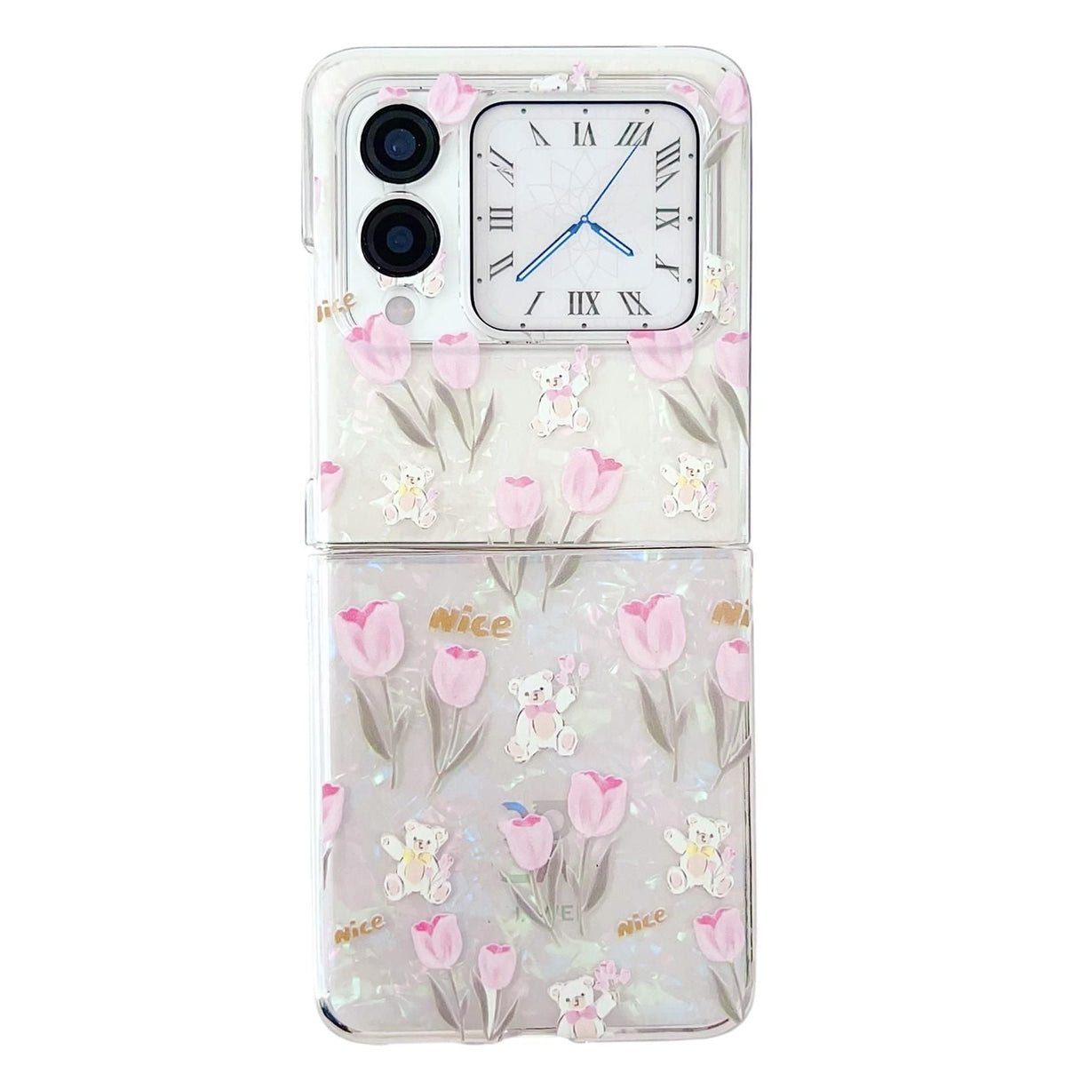 Flower Pattern PC Case For Huawei nova Flip