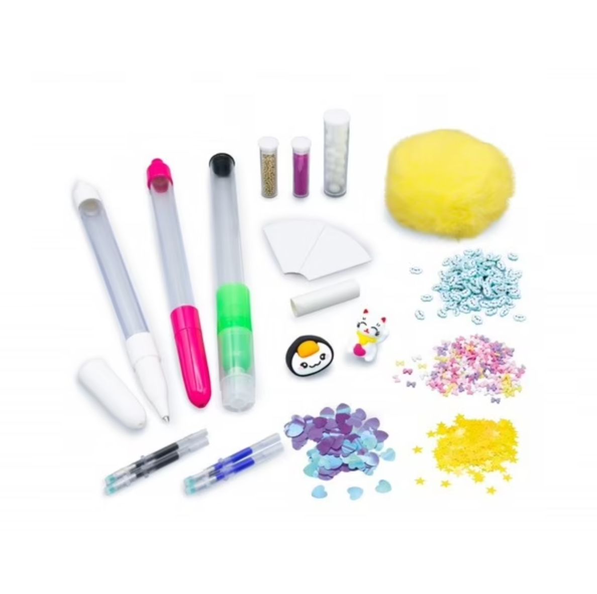 Buki France 4 All Kids Kawaii Pen DIY Activity Kit, 6+ Years