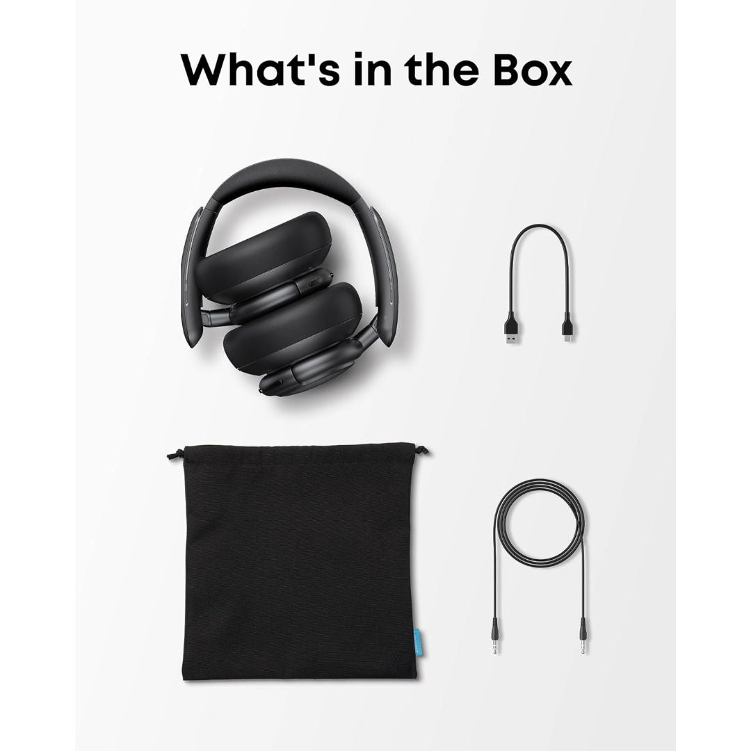 Anker Soundcore Life Q30 Wireless Headphones, Hybrid ANC, Hi-Res Audio, 60H Playtime, Blue