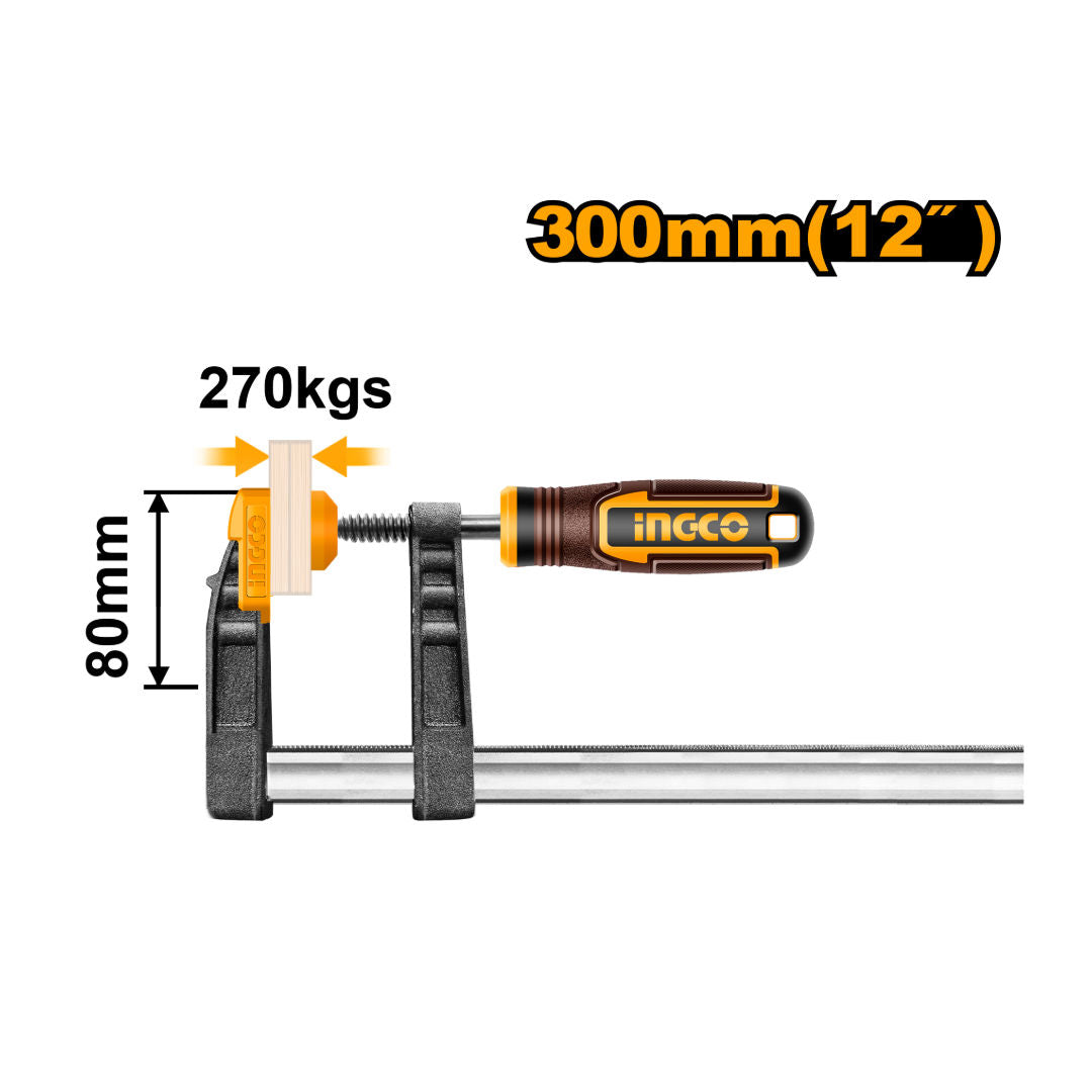 INGCO F Clamp With Plastic Handle