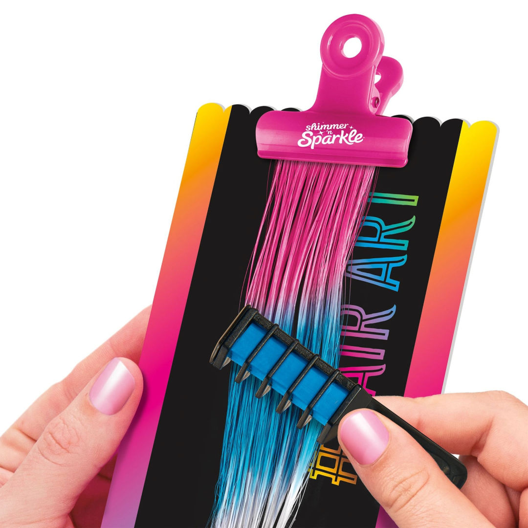 Cra-Z-Art Shimmer ’n Sparkle Color FX Hair Extensions Studio Kit, 8+ Years