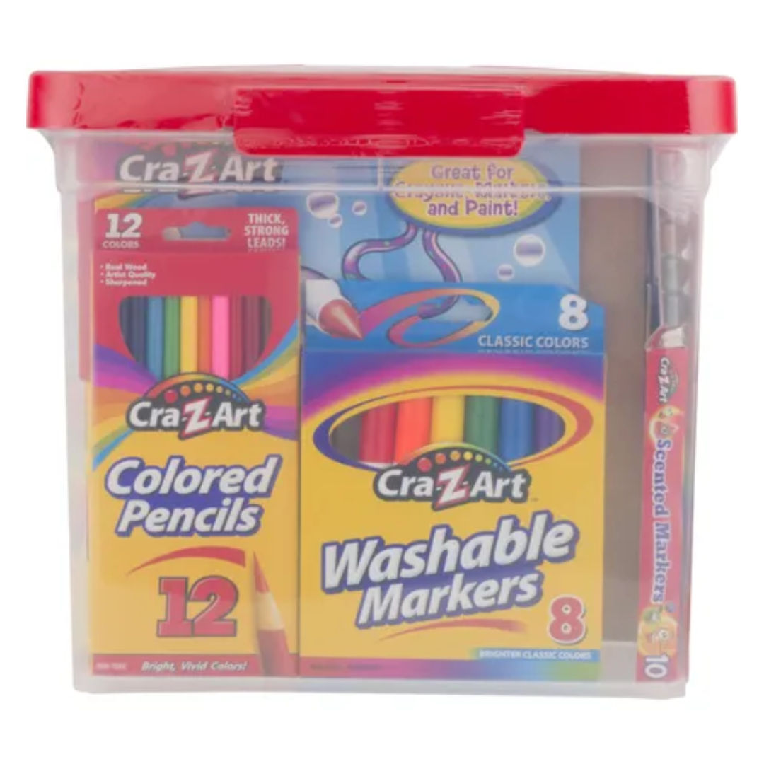 Cra-Z-Art Ultimate Art Extravaganza Tub, 130 Pieces, 4+ Years