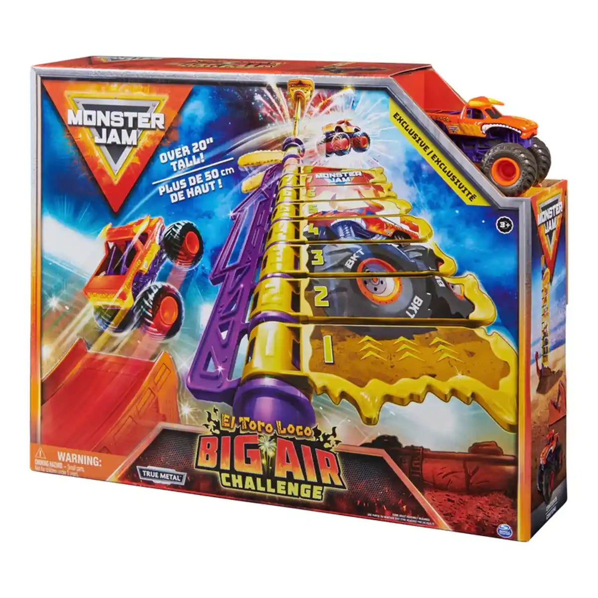 MonsterJam 1:64 Big Air Chlng Playset El Toro Loco