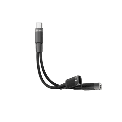 Porodo Type-C Connector Audio &amp; Charge