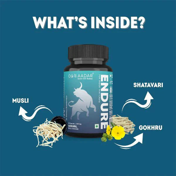 Aadar endure capsule and endure oil + free endure oil