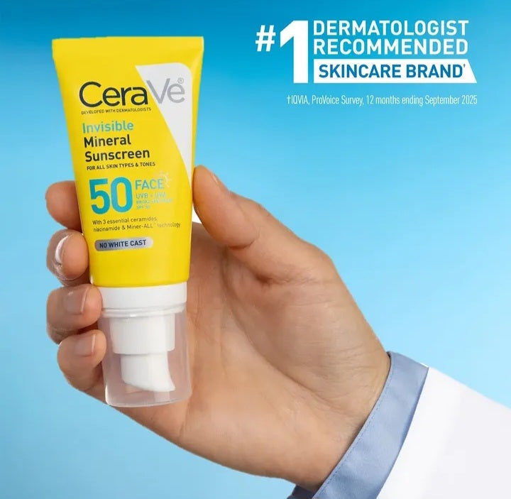 CeraVe Invisible Mineral Sunscreen SPF 50