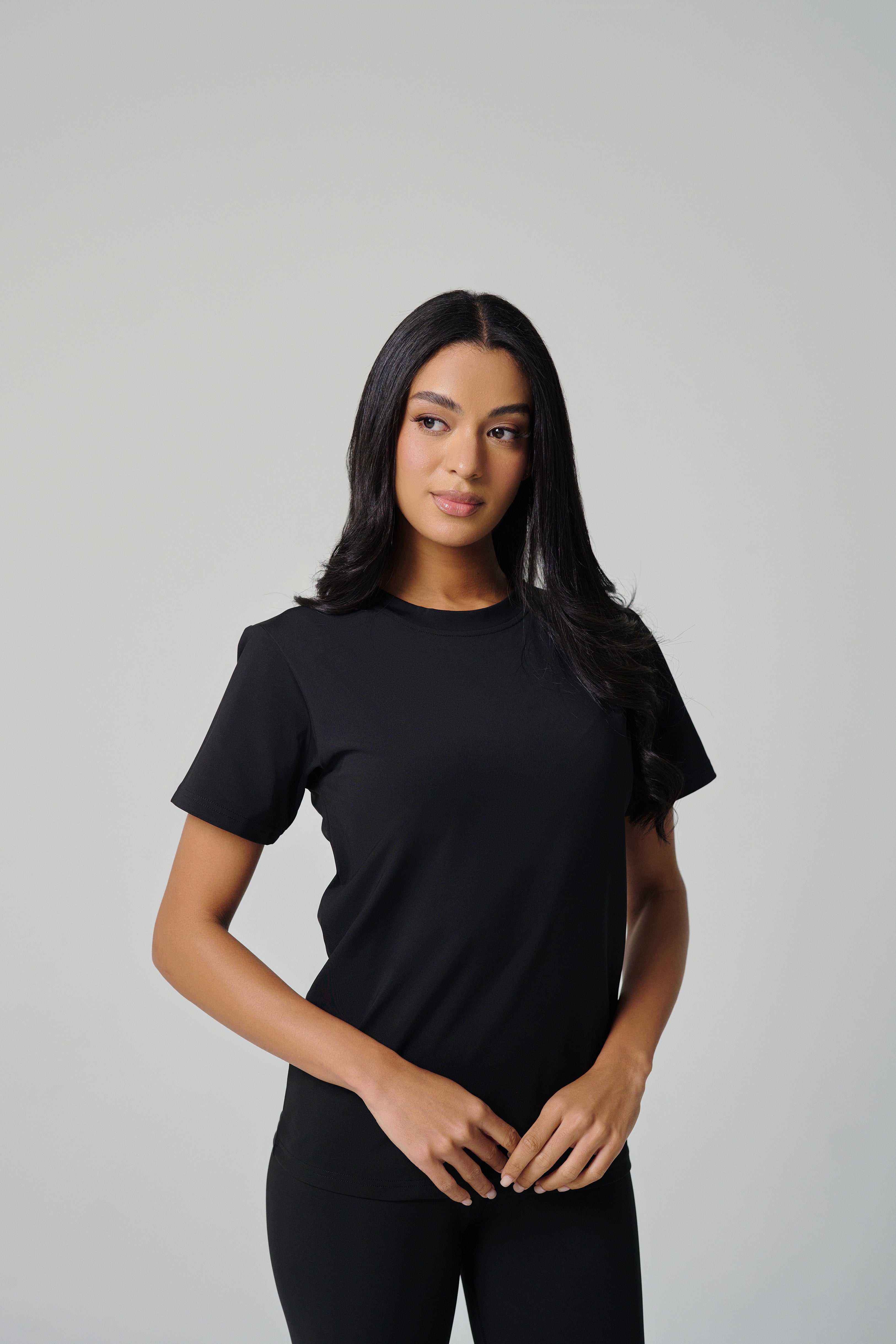 Regular Fit Women T-Shirt - Black