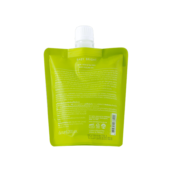 ALOE VERA & TEA TREE BODY PEELING GEL 200ML BABY BRIGHT (B)