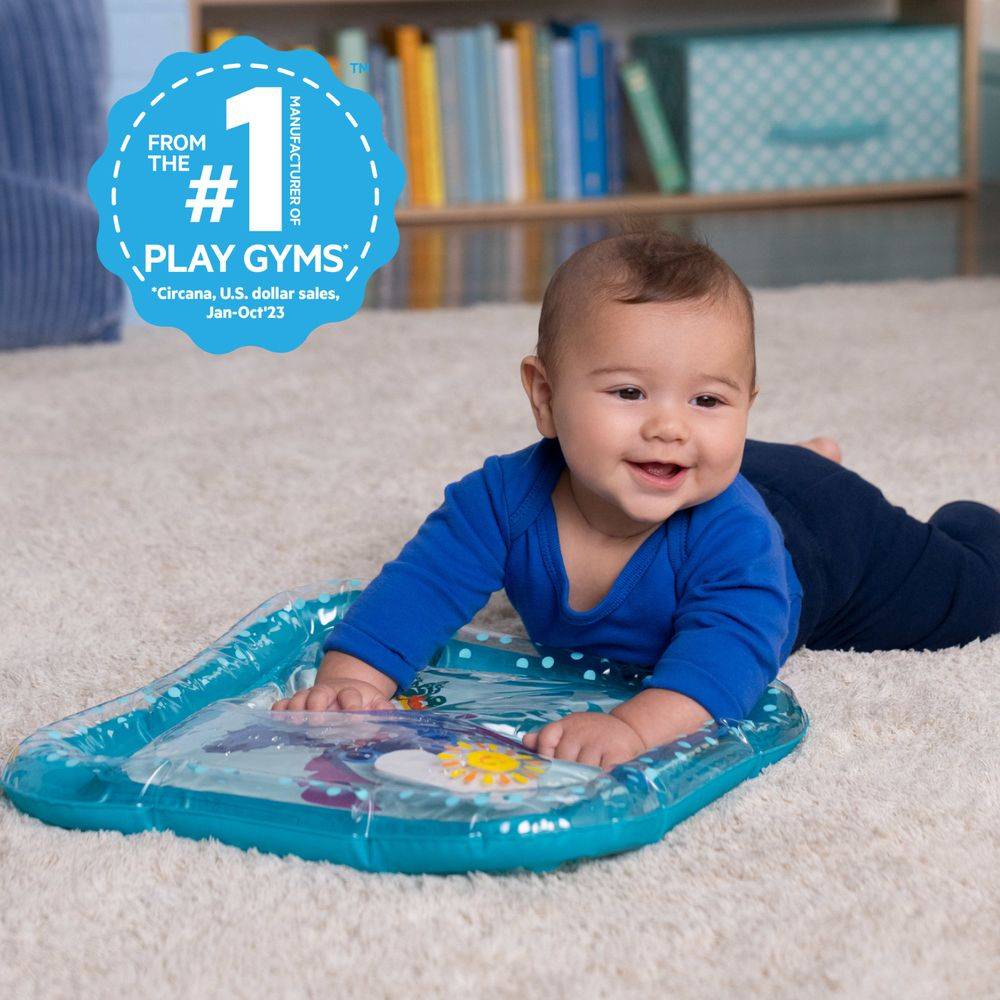 Bright Starts Disney Lilo & Stitch Baby Stitch Water Mat Making Waves Baby Play Mat (36.83 x 4.45 x 48.26cm), 0M - 3years