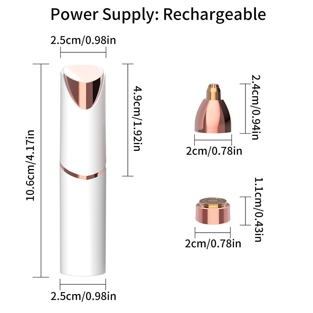 Mini USB Nose Hair Trimmer