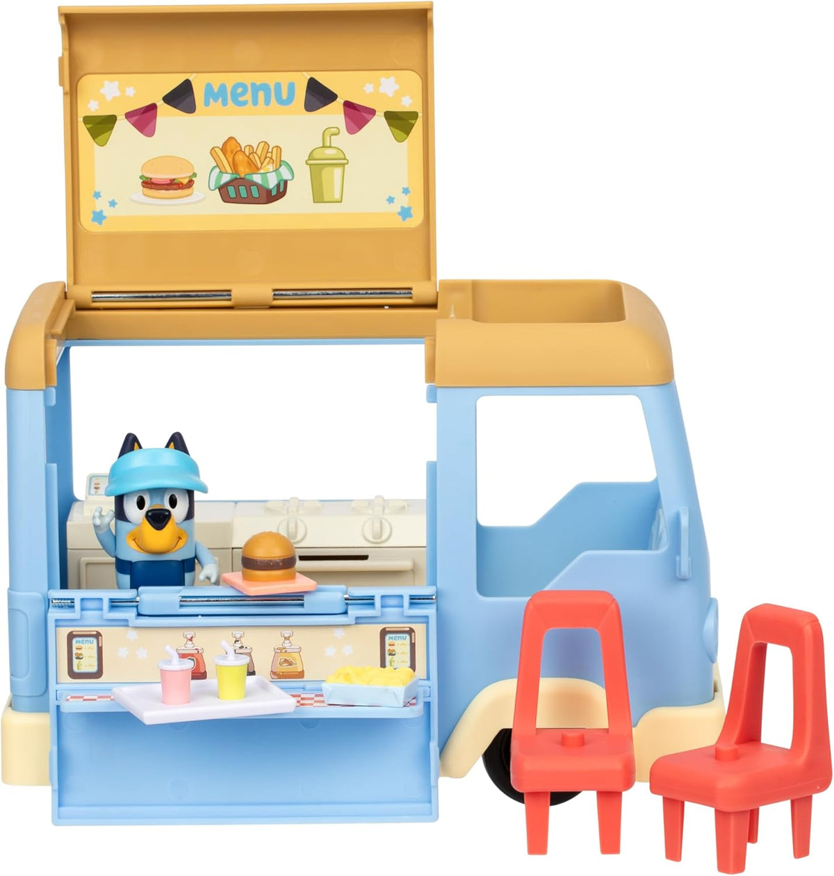 Bluey Lets Play Chef Series 13 Bluey's Food Truck Playset (7.6cm), 3+ years
