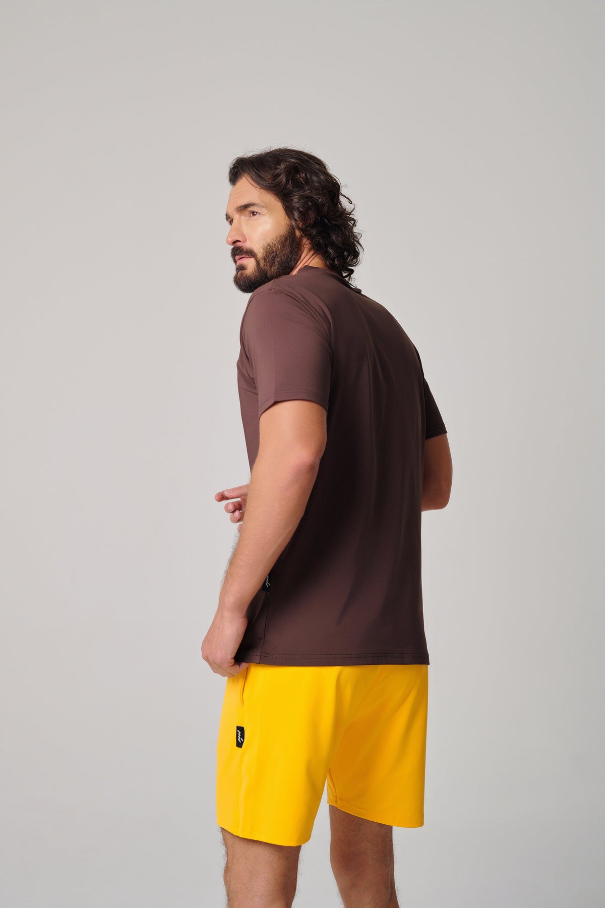 Regular Fit Men Shorts - Bright Yellow